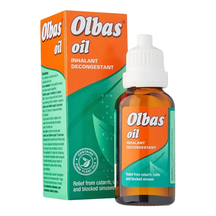 Olbas Oil For Children 28ml - Inhalant Decongestant Oil - Relief from Catarrh, Colds & Blocked Sinuses - For Children over 3 Months Old, 28 ml (Pack of 1)