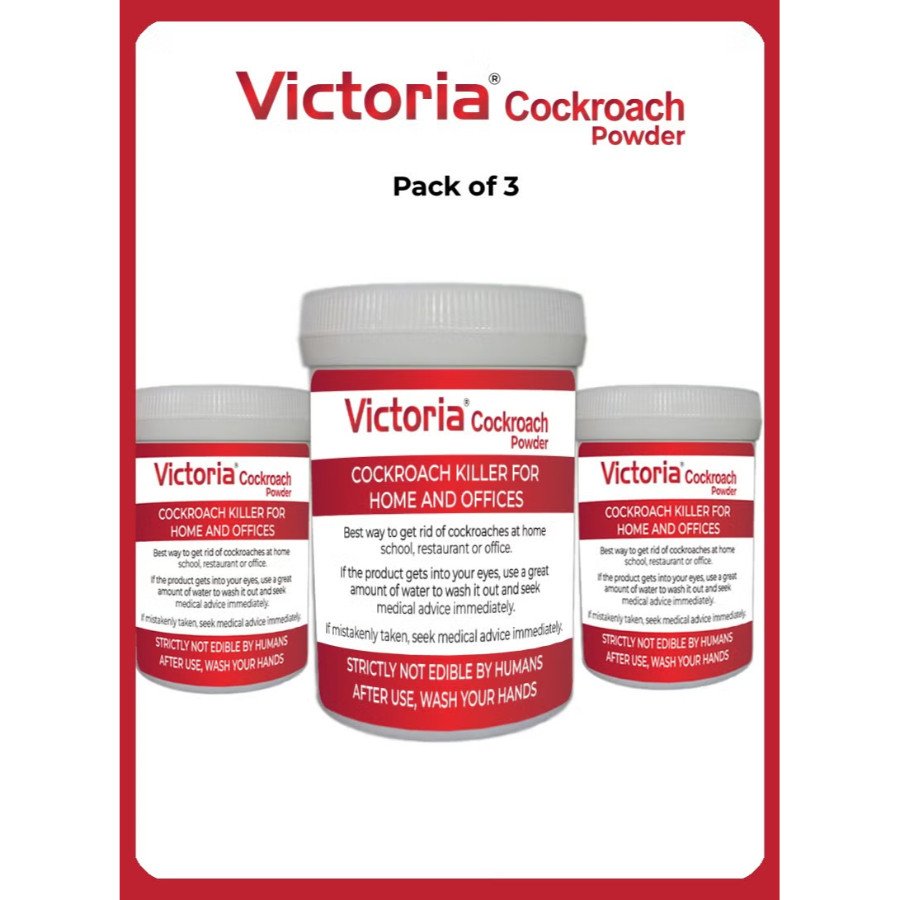 Cockroach Powder – Fast & Effective Roach Killer for Home & Commercial Use - Pack of 3
