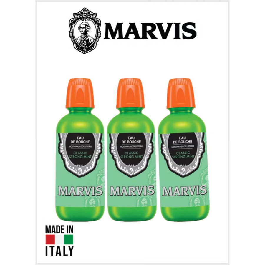 Classic Mint Mouthwash 400ml Pack of 3 – Refreshing Antibacterial Mouthwash for Fresh Breath, Plaque Removal & Complete Oral Hygiene